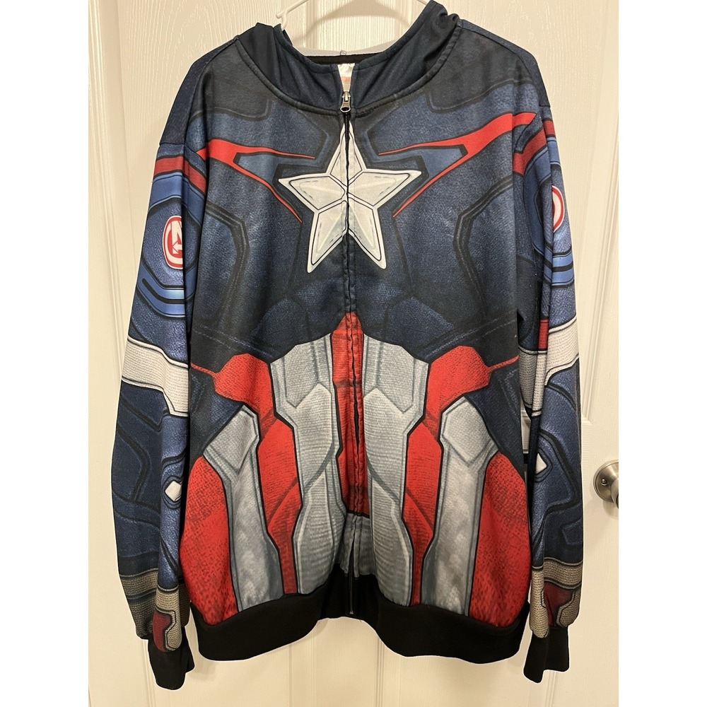 Avengers Hoodie Men's XXL Hoodie With Mask Captain America